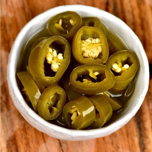 Side Pickled Jalapenos.
