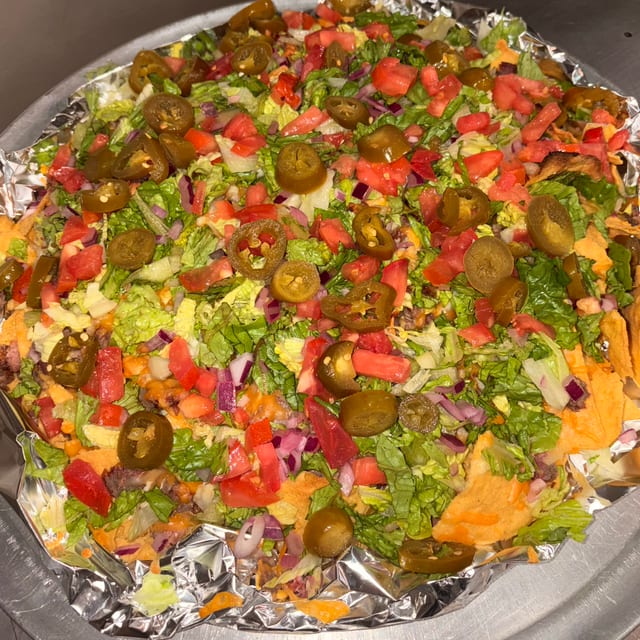Cluster Bomb Nachos.