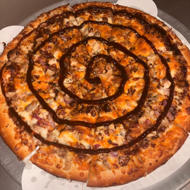 Murican Bar-B-Q Pizza.